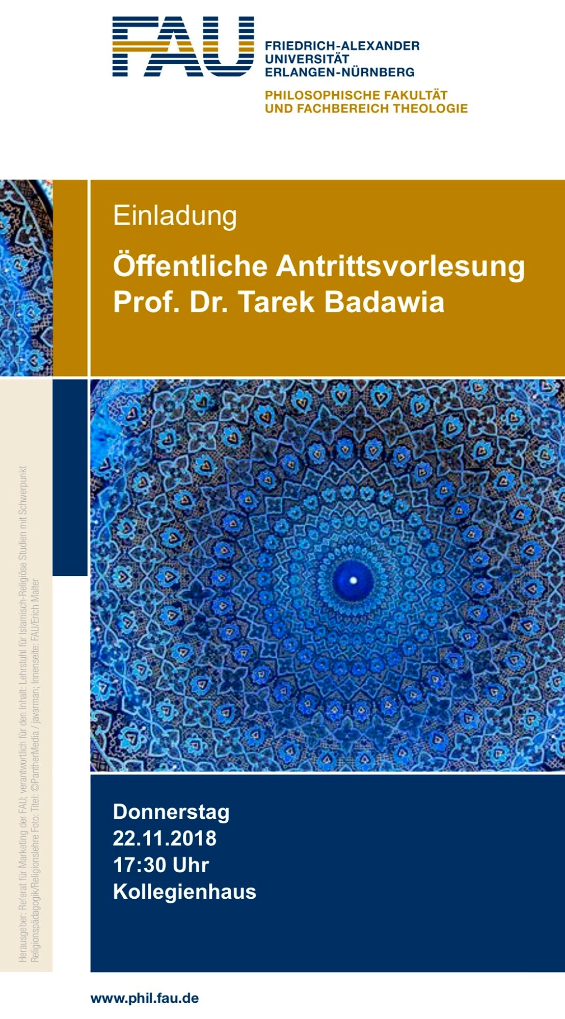 Zum Artikel "Antrittsvorlesung Prof. Dr. Badawia"